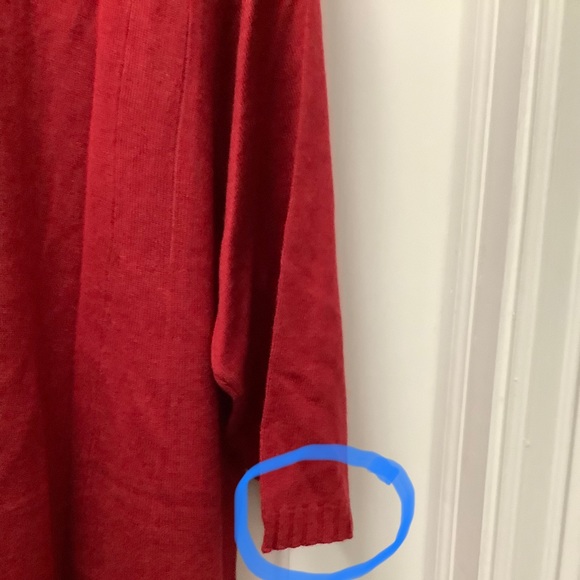 ⭐️NWT J.Jill 3X Red ❤️ (Lightweight/Medium Weight) Sweater Dress Wide Rib… - Picture 6 of 11